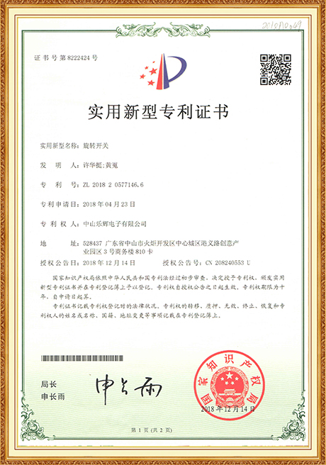 Certificate Of Honor