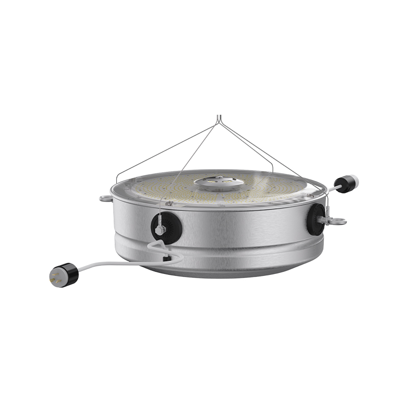 How can dynamic dimming of a stadium chandelier be achieved through an intelligent control system?